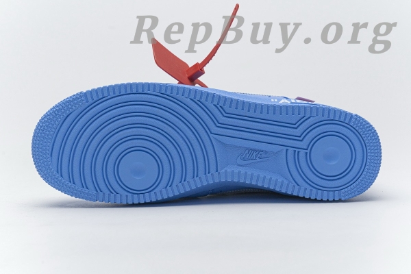 Top Version Nike Air Force 1 Low Off-White MCA University Blue CI1173-400 - Image 4