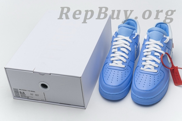Top Version Nike Air Force 1 Low Off-White MCA University Blue CI1173-400 - Image 24