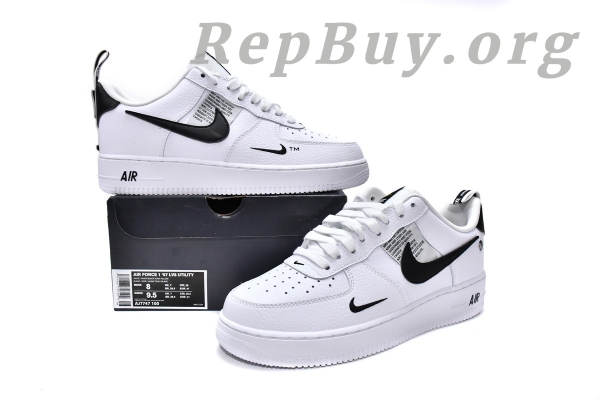 Top Version Nike Air Force 1 Low Utility White Black AJ7747-100 - 图片 20