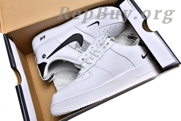 Top Version Nike Air Force 1 Low Utility White Black AJ7747-100 - 图片 18