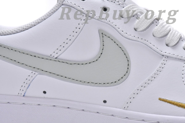 Top Version Nike Air Force 1 Low White Grey Gold (W) CZ0270-106 - Image 13
