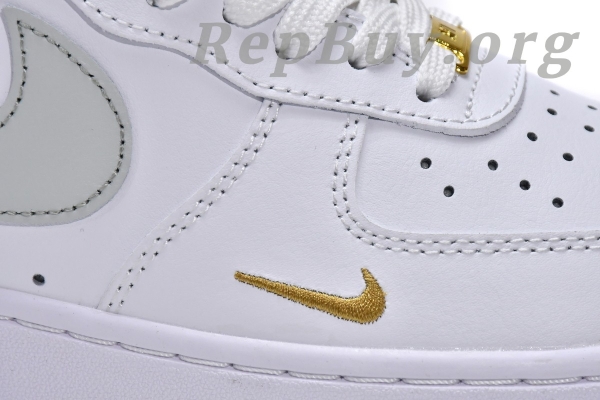 Top Version Nike Air Force 1 Low White Grey Gold (W) CZ0270-106 - Image 15