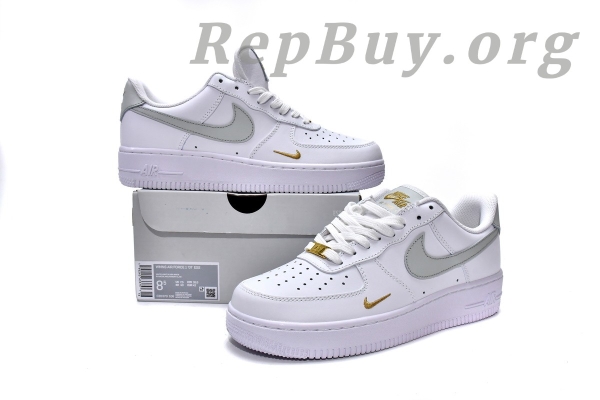 Top Version Nike Air Force 1 Low White Grey Gold (W) CZ0270-106 - Image 20