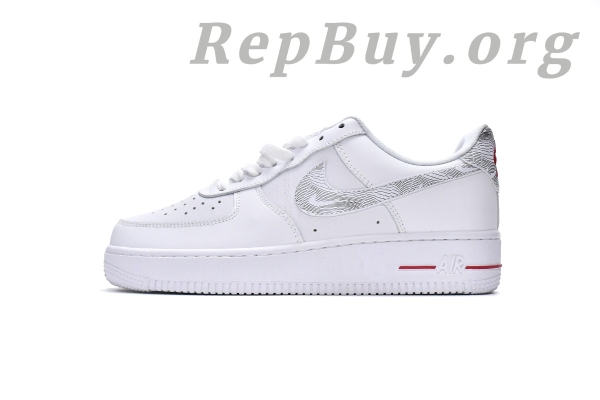 Top Version Nike Air Force 1 Low Topography Pack White University Red DH3941-100 - Image 2