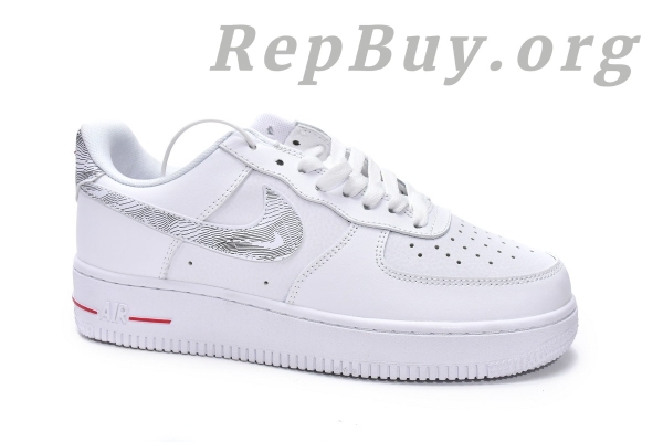 Top Version Nike Air Force 1 Low Topography Pack White University Red DH3941-100 - Image 4