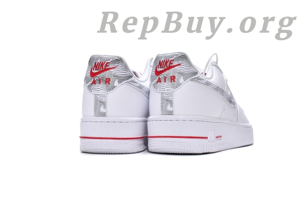 Top Version Nike Air Force 1 Low Topography Pack White University Red DH3941-100 - Image 6
