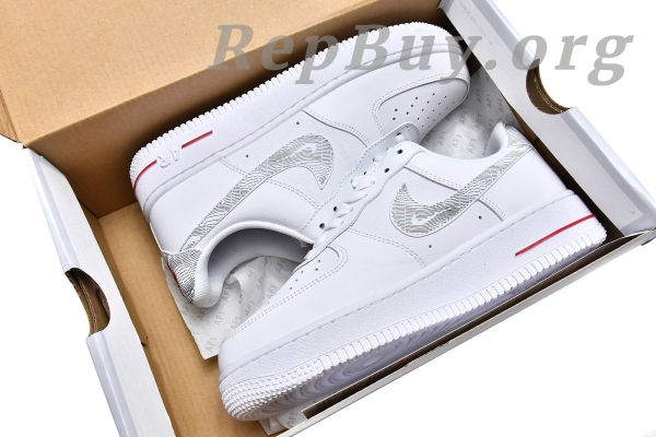 Top Version Nike Air Force 1 Low Topography Pack White University Red DH3941-100 - Image 18