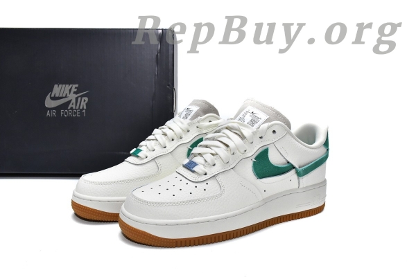 Top Version Nike Air Force 1 Vandalized Sail Mystic Green (W) BV0740-100 - Image 18