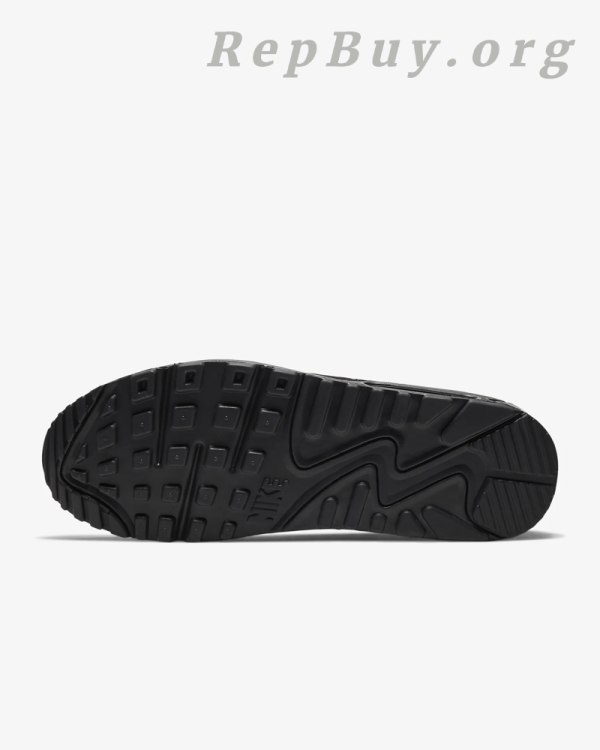 Nike Air Max 90 Leather Triple Black CZ5594-001 - 图片 3