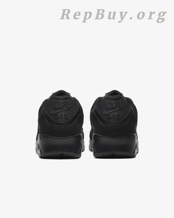Nike Air Max 90 Leather Triple Black CZ5594-001 - 图片 5