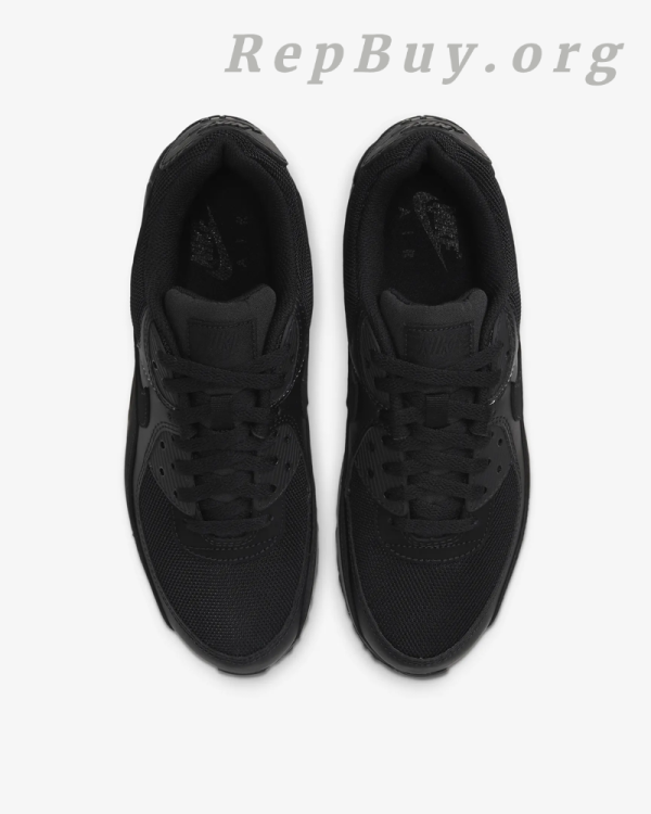 Nike Air Max 90 Leather Triple Black CZ5594-001 - 图片 6