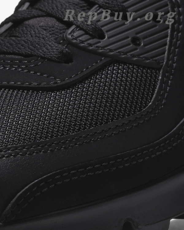 Nike Air Max 90 Leather Triple Black CZ5594-001 - 图片 7