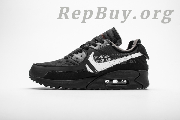 Nike Air Max 90 OFF-WHITE Black AA7293-001 - 图片 2