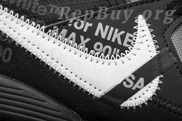 Nike Air Max 90 OFF-WHITE Black AA7293-001 - 图片 21