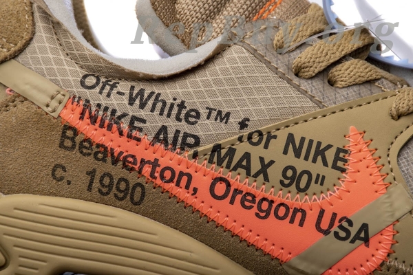 Nike Air Max 90 OFF-WHITE Desert Ore AA7293-200 - 图片 22