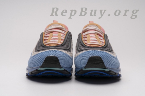 Top Version Nike Air Max 97 Corduroy Light Blue CQ7512-462 - Image 4
