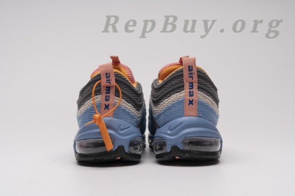 Top Version Nike Air Max 97 Corduroy Light Blue CQ7512-462 - Image 6