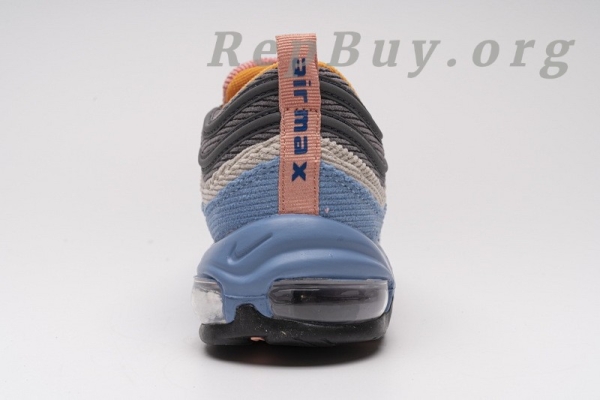 Top Version Nike Air Max 97 Corduroy Light Blue CQ7512-462 - Image 16