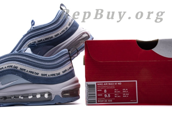 Top Version Nike Air Max 97 Have a Nike Day Indigo Storm BQ9130-400 - Image 20