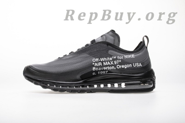 Top Version Nike Air Max 97 Off-White Black AJ4585-001 - 图片 3