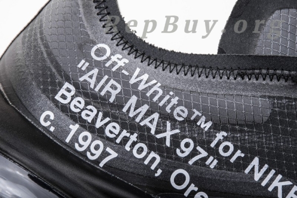 Top Version Nike Air Max 97 Off-White Black AJ4585-001 - 图片 21