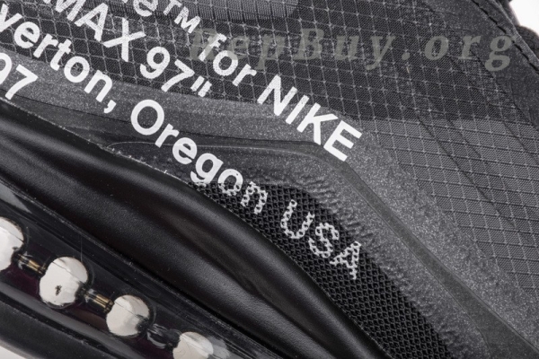 Top Version Nike Air Max 97 Off-White Black AJ4585-001 - 图片 22
