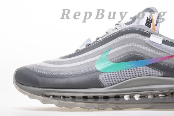 Top Version Nike Air Max 97 Off-White Menta AJ4585-101 - 图片 10