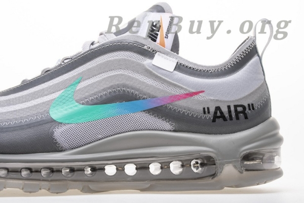 Top Version Nike Air Max 97 Off-White Menta AJ4585-101 - 图片 11