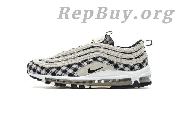 Top Version Nike Air Max 97 Plaid Light Cream 312834-201 - 图片 2