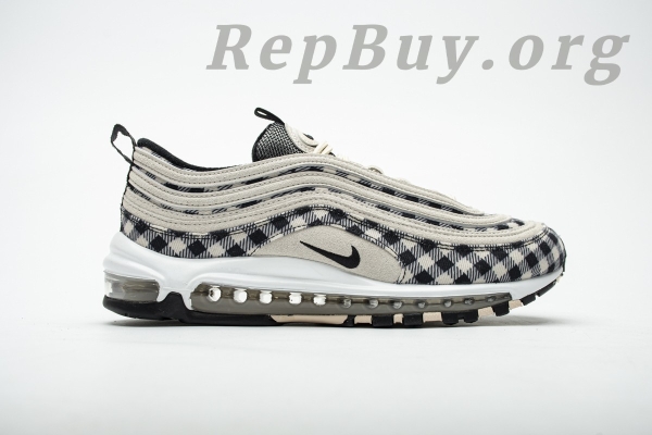 Top Version Nike Air Max 97 Plaid Light Cream 312834-201 - 图片 3