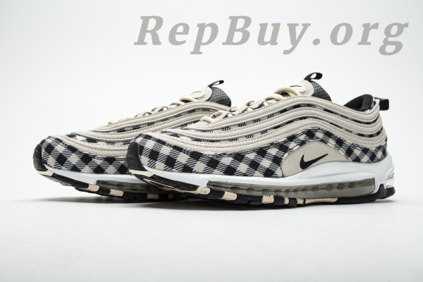 Top Version Nike Air Max 97 Plaid Light Cream 312834-201 - 图片 4