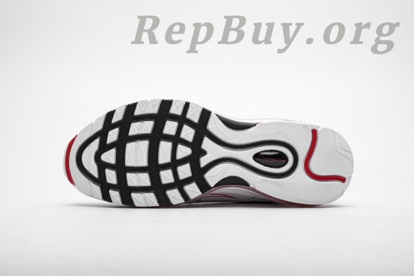 Top Version Nike Air Max 97 Sketch Logo White Black Red CK9397-100 - Image 4