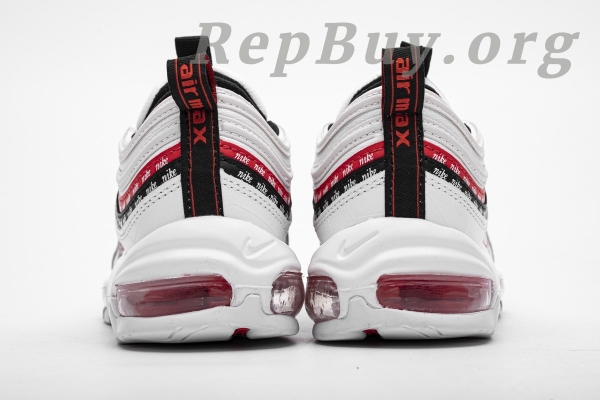Top Version Nike Air Max 97 Sketch Logo White Black Red CK9397-100 - Image 5