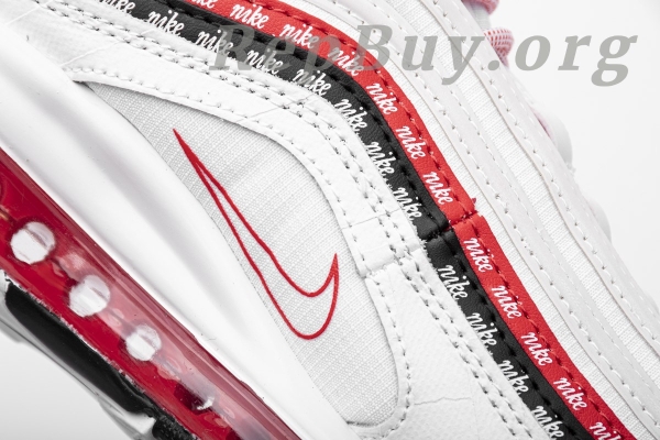 Top Version Nike Air Max 97 Sketch Logo White Black Red CK9397-100 - Image 12