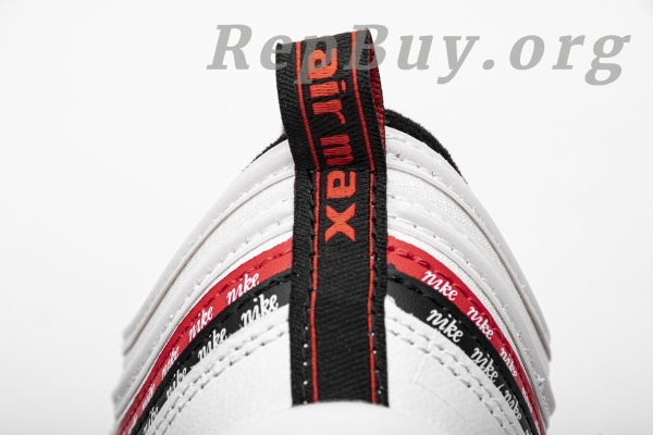Top Version Nike Air Max 97 Sketch Logo White Black Red CK9397-100 - Image 17