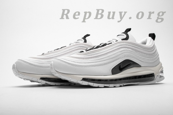 Top Version Nike Air Max 97 White Black Silver (W) 921733-103 - 图片 4