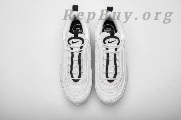 Top Version Nike Air Max 97 White Black Silver (W) 921733-103 - 图片 8