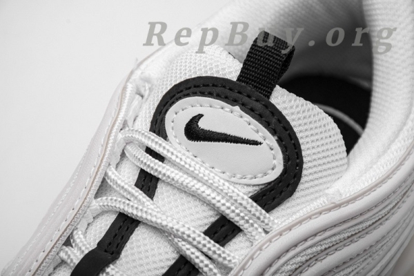 Top Version Nike Air Max 97 White Black Silver (W) 921733-103 - 图片 9