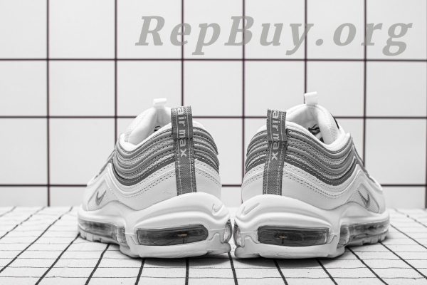 Top Version Nike Air Max 97 White Reflect Silver 921826-105 - 图片 5