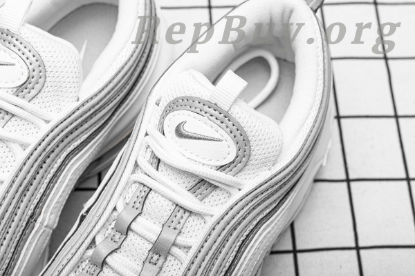 Top Version Nike Air Max 97 White Reflect Silver 921826-105 - 图片 10