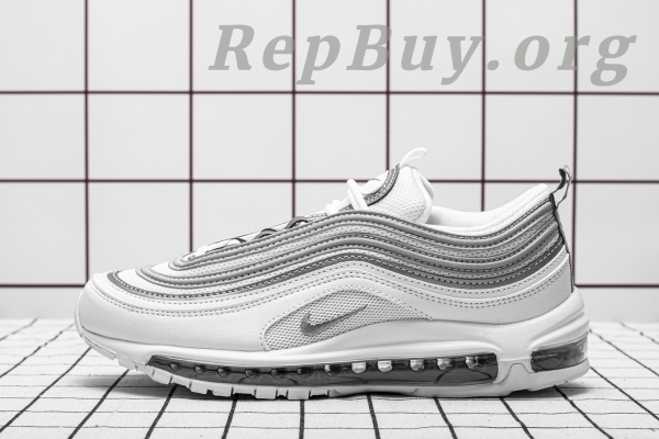 Top Version Nike Air Max 97 White Reflect Silver 921826-105