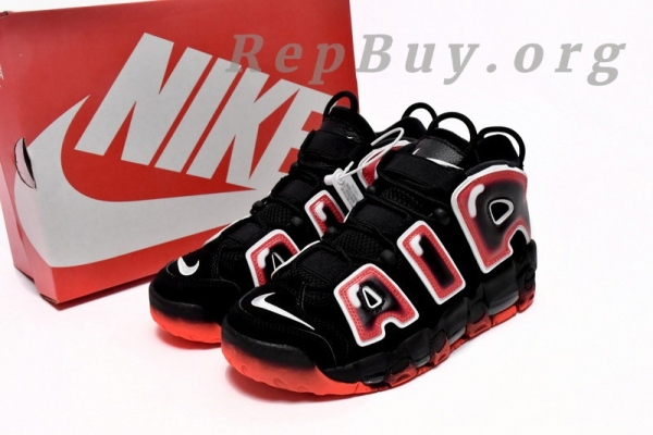 Nike Air More Uptempo Black White Laser Crimson CJ6129-001 - Image 14