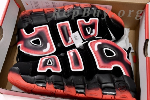 Nike Air More Uptempo Black White Laser Crimson CJ6129-001 - Image 15
