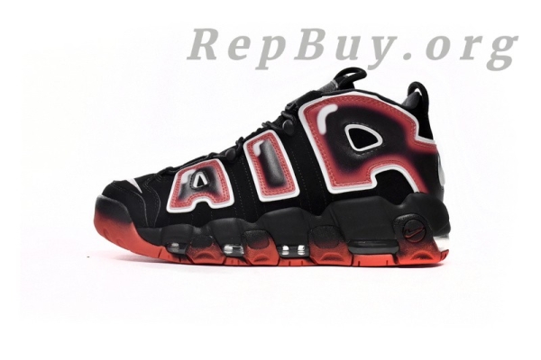 Nike Air More Uptempo Black White Laser Crimson CJ6129-001