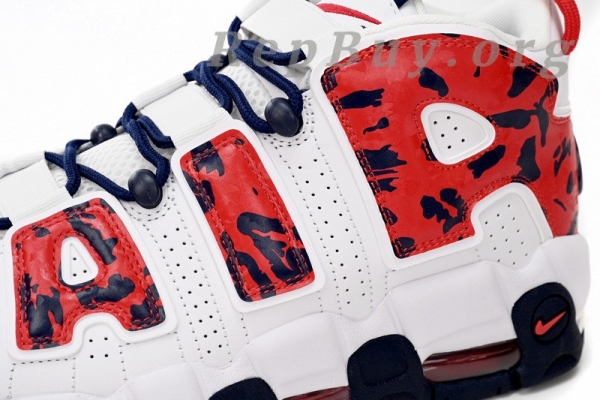 Nike Air More Uptempo White Blue Red Camo CZ7877-100 - Image 4