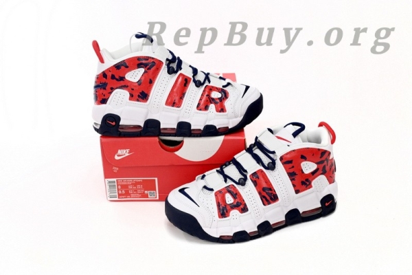 Nike Air More Uptempo White Blue Red Camo CZ7877-100 - Image 14