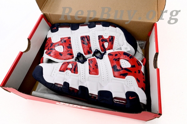 Nike Air More Uptempo White Blue Red Camo CZ7877-100 - Image 16