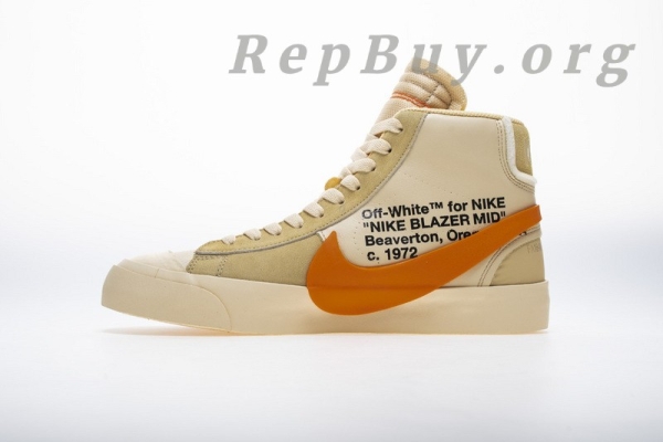 Top Version Nike Blazer Mid Off-White All Hallow's Eve AA3832-700 - Image 4