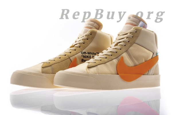 Top Version Nike Blazer Mid Off-White All Hallow's Eve AA3832-700 - Image 6