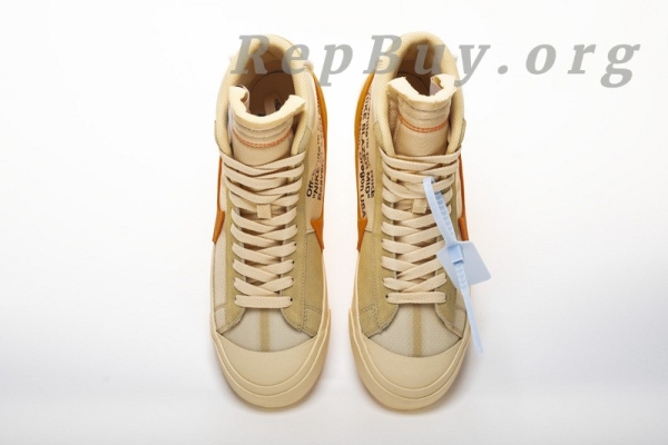 Top Version Nike Blazer Mid Off-White All Hallow's Eve AA3832-700 - Image 9
